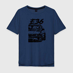Мужская футболка оверсайз BMW E36