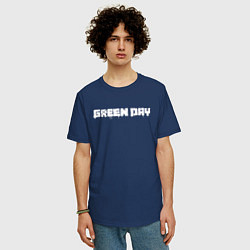 Футболка оверсайз мужская GreenDay, цвет: тёмно-синий — фото 2