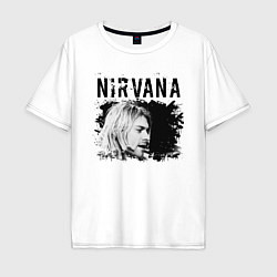 Футболка оверсайз мужская NIRVANA, цвет: белый