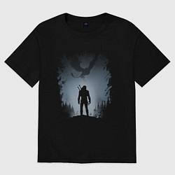 Футболка оверсайз мужская ВЕДЬМАК, цвет: черный