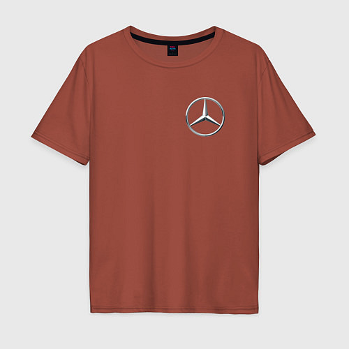 Мужская футболка оверсайз MERCEDES-BENZ / Кирпичный – фото 1