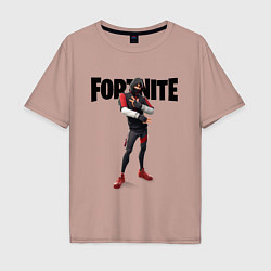 Футболка оверсайз мужская FORTNITE IKONIK, цвет: пыльно-розовый