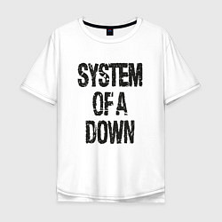 Футболка оверсайз мужская System of a down, цвет: белый