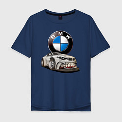 Мужская футболка оверсайз BMW оскал