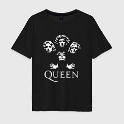Мужская футболка оверсайз QUEEN НА СПИНЕ