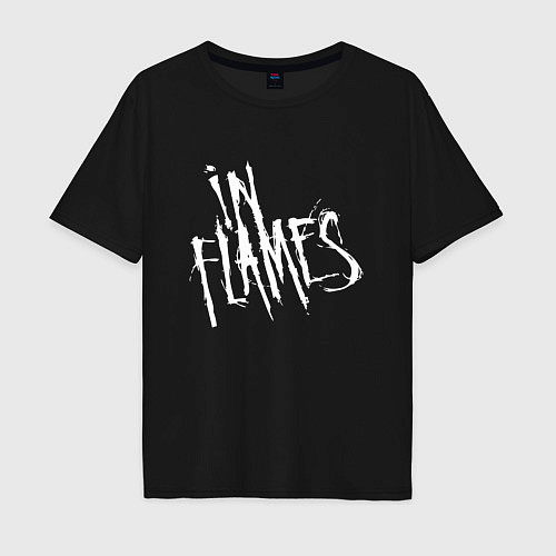 Мужская футболка оверсайз In Flames / Черный – фото 1