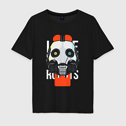 Футболка оверсайз мужская LOVE DEATH ROBOTS LDR, цвет: черный