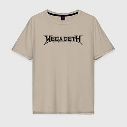 Мужская футболка оверсайз Megadeth