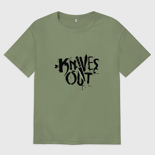 Мужская футболка оверсайз Ножи / Авокадо – фото 1