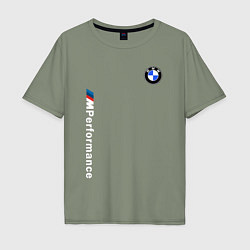 Футболка оверсайз мужская BMW M PERFORMANCE 2020, цвет: авокадо