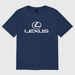 Футболка оверсайз мужская LEXUS, цвет: тёмно-синий
