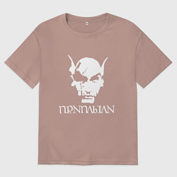 Футболка оверсайз мужская TES - Приплыли, цвет: пыльно-розовый