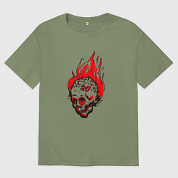 Мужская футболка оверсайз Критический бросок