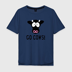Мужская футболка оверсайз South Park Go Cows!