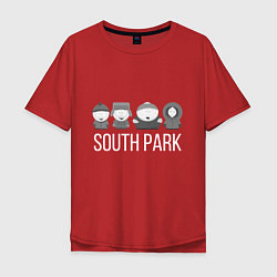 Футболка оверсайз мужская South Park, цвет: красный