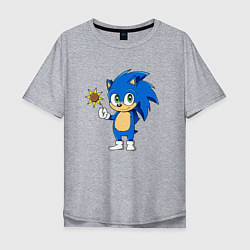 Мужская футболка оверсайз Baby Sonic