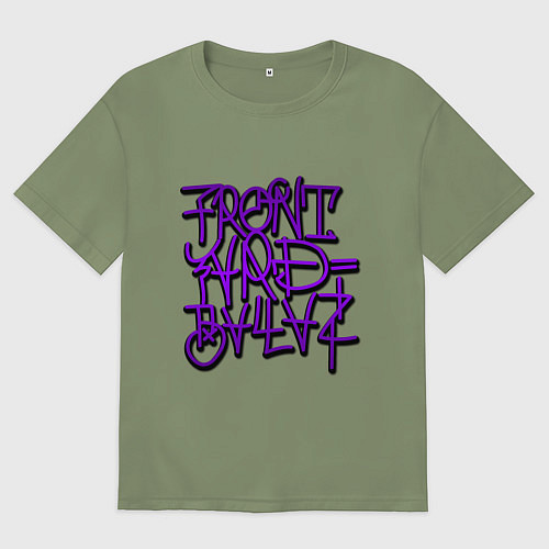 Мужская футболка оверсайз GTA Tag BALLAS / Авокадо – фото 1