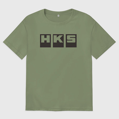 Мужская футболка оверсайз HKS / Авокадо – фото 1