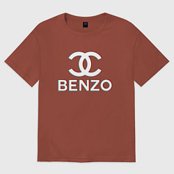 Футболка оверсайз мужская BBT BENZO GANG, цвет: кирпичный