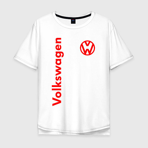 Мужская футболка оверсайз Volkswagen / Белый – фото 1