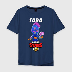 Футболка оверсайз мужская BRAWL STARS TARA, цвет: тёмно-синий