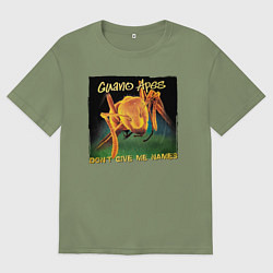 Футболка оверсайз мужская Dont give me names, цвет: авокадо