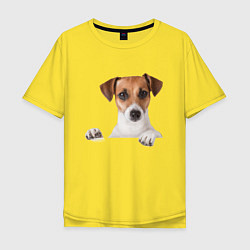Мужская футболка оверсайз Собака