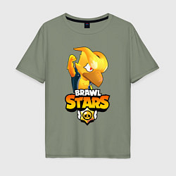 Футболка оверсайз мужская BRAWL STARS CROW PHOENIX, цвет: авокадо