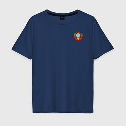 Футболка оверсайз мужская СССР, цвет: тёмно-синий