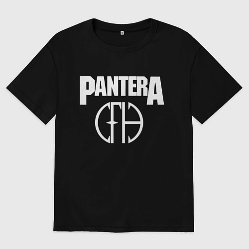 Мужская футболка оверсайз Pantera / Черный – фото 1