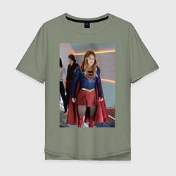Мужская футболка оверсайз Supergirl