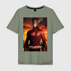 Мужская футболка оверсайз The Flash