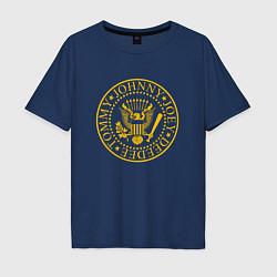 Футболка оверсайз мужская RAMONES, цвет: тёмно-синий