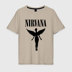 Футболка оверсайз мужская NIRVANA, цвет: миндальный