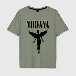 Футболка оверсайз мужская NIRVANA, цвет: авокадо