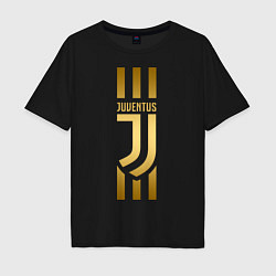 Футболка оверсайз мужская JUVENTUS, цвет: черный
