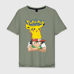 Мужская футболка оверсайз Pokemon