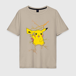 Мужская футболка оверсайз Pikachu