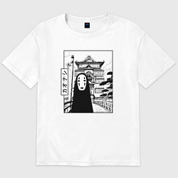 Футболка оверсайз мужская No-Face Spirited Away Ghibli, цвет: белый