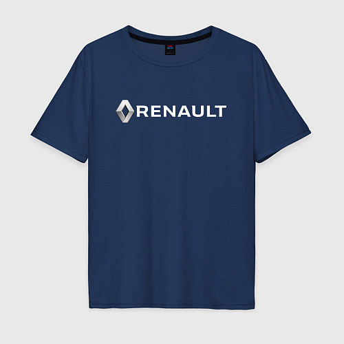 Мужская футболка оверсайз RENAULT / Тёмно-синий – фото 1