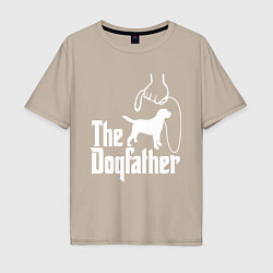 Мужская футболка оверсайз The Dogfather - пародия