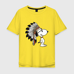 Футболка оверсайз мужская Snoopy, цвет: желтый