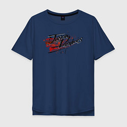 Футболка оверсайз мужская Jason Voorhees Logo, цвет: тёмно-синий