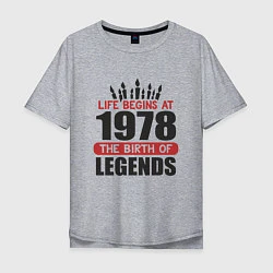 Мужская футболка оверсайз 1978 - рождение легенды