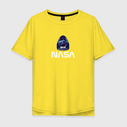 Мужская футболка оверсайз Crew Dragon NASA