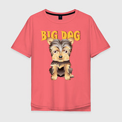 Мужская футболка оверсайз Большой пёс