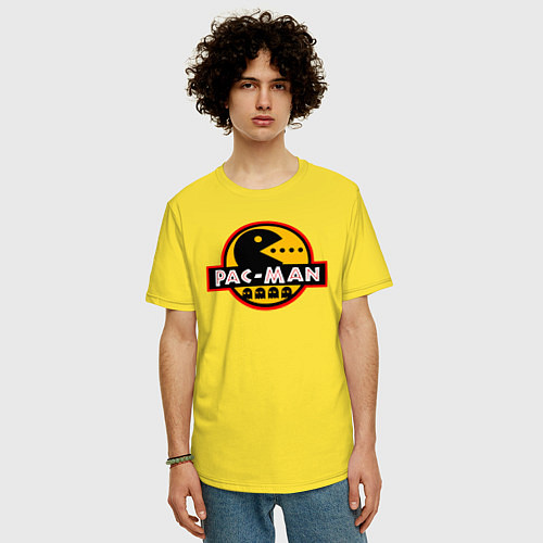 Мужская футболка оверсайз PAC-MAN / Желтый – фото 3