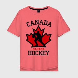 Мужская футболка оверсайз Canada Hockey