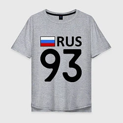 Футболка оверсайз мужская RUS 93, цвет: меланж