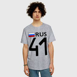 Футболка оверсайз мужская RUS 41, цвет: меланж — фото 2